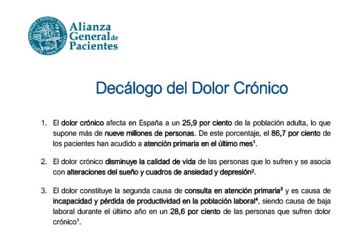 Decálogo del Dolor Crónico