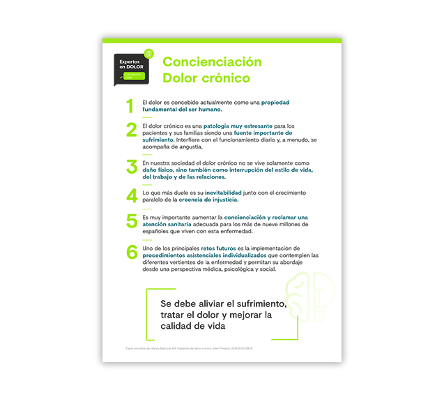Concienciación en dolor crónico