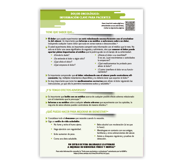 Dolor Oncológico: Información Clave para Pacientes.