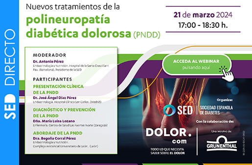 Webinar “Nuevos Tratamientos de la Polineuropatía Diabética Dolorosa”