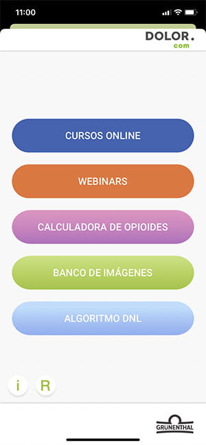 Pantallazo App Dolor.com