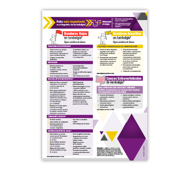 Banderas rojas y amarillas en dolor Lumbar