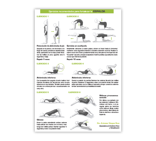 Ejercicios para fortalecer la espalda