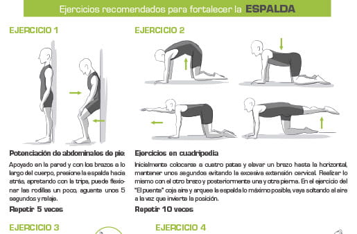 Ejercicios para fortalecer la espalda