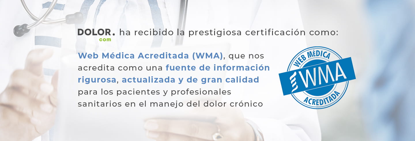 Dolor.com acreditado por WMA