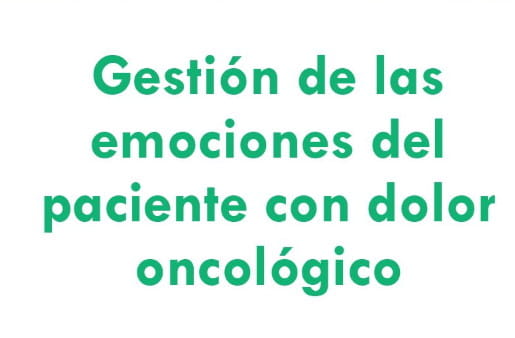 Webinar: "Gestión de las emociones del paciente con dolor oncológico"